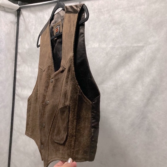 Nugget London Brown Genuine Suede Vest Men's Large - Picture 11 of 16